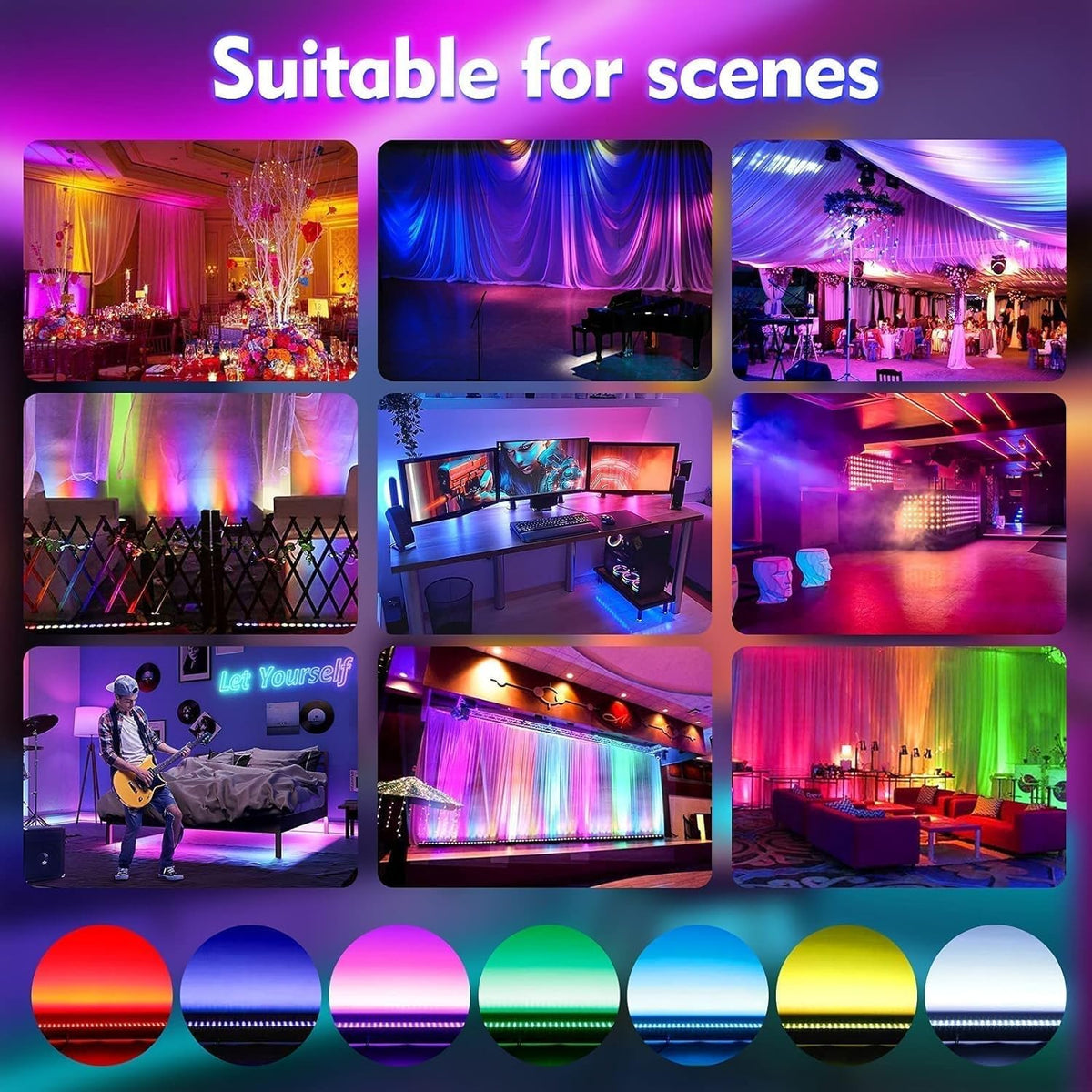 RGB LED Wall Wash Party Lights – LED Bar – Disco Verlichting – DJ Lamp – RGB Lichtbalk – 24 x 3W RGB LEDs – DMX & Afstandsbediening – Geluidsgestuurd Stroboscoop Effect