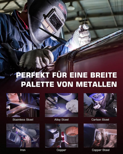 ARCCAPTAIN DC WIG IGBT Lasapparaat, 200 ampère, combi, HF-ontsteking, TIG WIG-lasapparaat met 200 ampère en MMA E-hand, met digitaal led-display, lassen van staal, roestvrij staal en nog veel meer