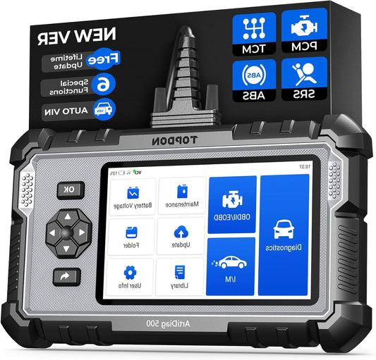 OBD2 Diagnosetool – Autodiagnose Scanner – Foutcode Uitlezer – Diagnoseapparaat – OBD II Scanner – 6 Servicefuncties – Automatische Voertuigherkenning