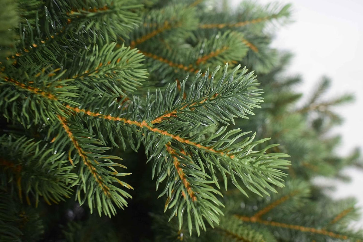 Realistische kerstboom bladeren PVC Pe Superfoil Groen Snel openen 180 cm - 2099 takken