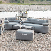 KingCamp Opblaasbare bank, outdoor, camping, luchtbank, met rugleuning, armleuning, opblaasbare bank, camping, voor indoor, outdoor, party, reizen, strand