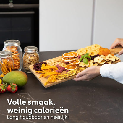 Voedseldroger roestvrij staal VITA5 Nobel S Droogoven • 6 Laags • 24-uurs timer • Temperatuur 30-90°C • 400 Watt • LED-bedieningspaneel • Dehydrator