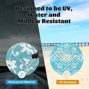 Buiten Vloerkleed - Buitenkleden - Buitentapijt - Opvouwbaar - UV-bestendig - Waterdicht - Omkeerbaar - Buitenmatten - voor Buiten - Balkon - Strand - Picknick -Terras - Rechthoekig - 240 x 300 cm - Grijs