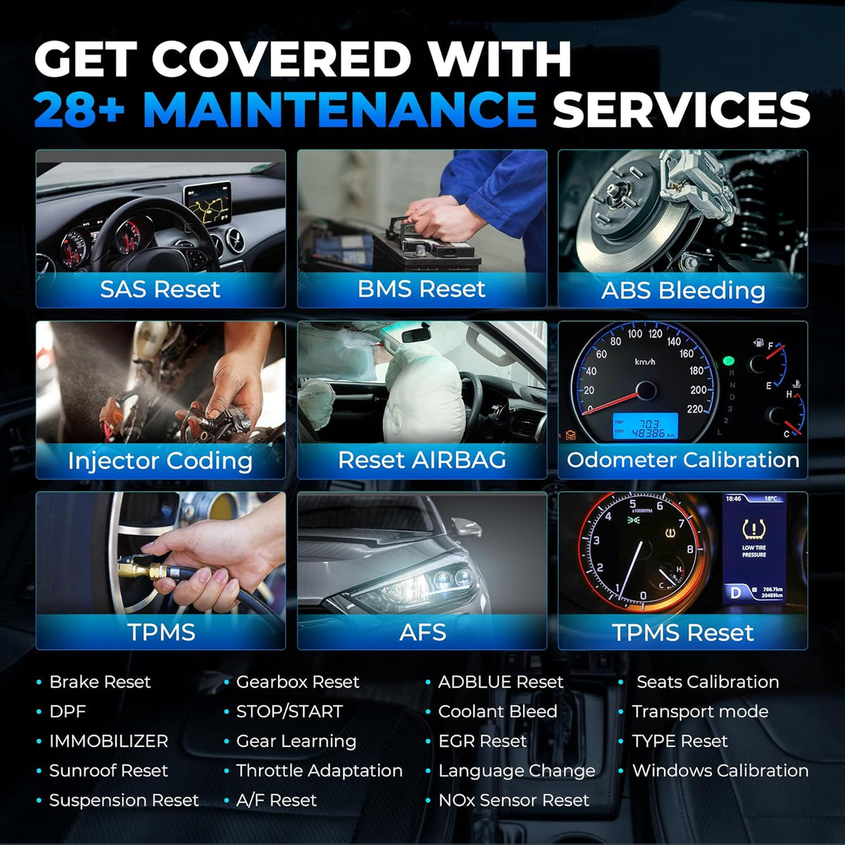 TOPDON OBD2 Scanner Diagnostisch Gereedschap, 2025AD900BT 28+ Services Alle Systeem Bidirectionele Scan Gereedschap met 2-Jaar Updates, ECU Codering, Auto Code Lezer voor Alle Voertuigen met AutoVIN