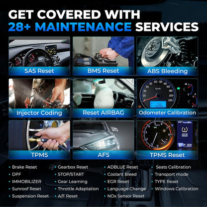 TOPDON OBD2 Scanner Diagnostisch Gereedschap, 2025AD900BT 28+ Services Alle Systeem Bidirectionele Scan Gereedschap met 2-Jaar Updates, ECU Codering, Auto Code Lezer voor Alle Voertuigen met AutoVIN