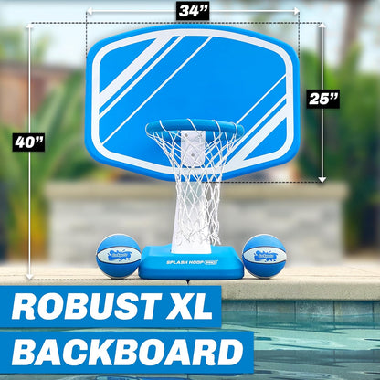 GoSports Splash Hoop PRO - Kies je kleur - zwembad-basketspel, inclusief basketbalring voor aan het zwembad, 2 ballen en pomp