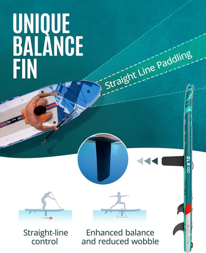 ZLX 350 cm opblaasbaar stand-up paddleboard