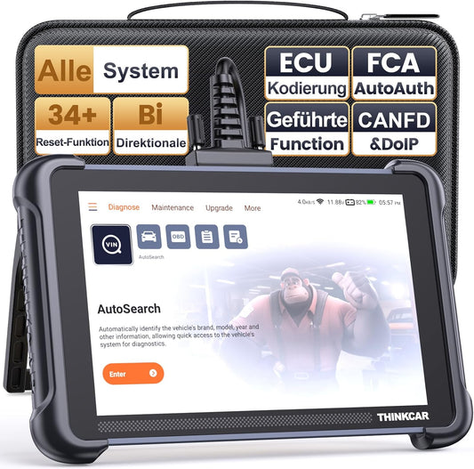 ThinkScan 689 OBD2 diagnoseapparaat, auto met 34 resetfunctie + volledige systeemdiagnose, uitleesapparaat auto voor actief testen, geavanceerde ECU-codering/BI-directionele besturing