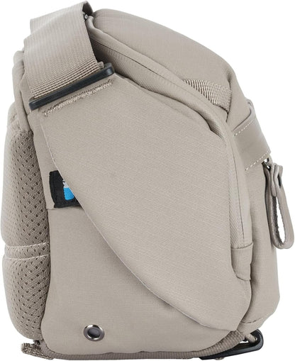 Camera Schoudertas – Cameratas – Fototas – Fotografentas – Schoudertas Voor Camera – Crème, 4 Liter – Voor APS-C Of Kleine Full-Frame Camera Met Maximaal 2 Lenzen – 8 Inch Tabletvak En Regenhoes