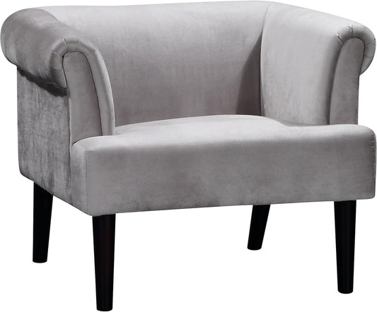 Velvet Fauteuil – Armstoel – Zitstoel – Lounge Stoel – Velours Stoel – Fluweelzachte Bekleding – Massief Houten Wengé Poten