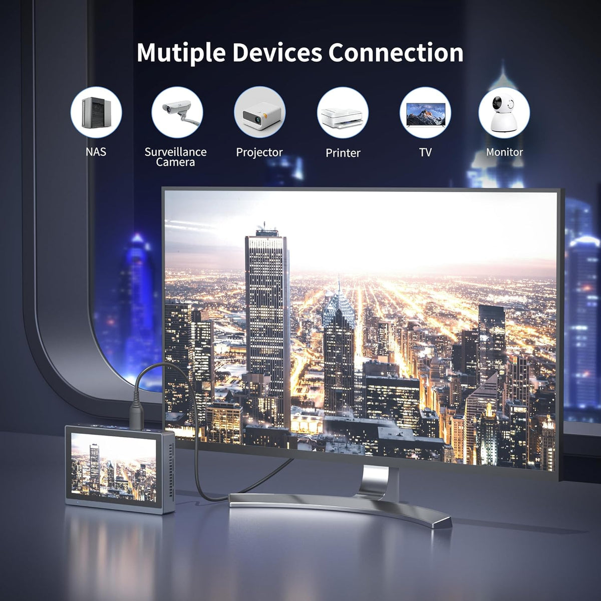 Mini PC – Mini Computer – Mini Desktop – Compact PC – Touchscreen PC – Intel Celeron N5095 – 16GB DDR4 – 5,5" HD Touchscreen – Dual 4K Output