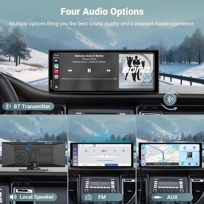 Carpuride W125P Autoradio met Net-flix YouTube, Draadloze CarPlay & Android Auto, 11,26" HD Touchscreen, 1080p Achteruitrijcamera, Android OS, Splitscreen, OTA, Bluetooth-Trans, FM/AUX, Navigatie/Siri