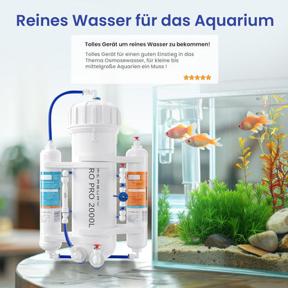 osmose systeem aquarium - tot 2000 liter osmose water per dag - Omgekeerd osmose systeem