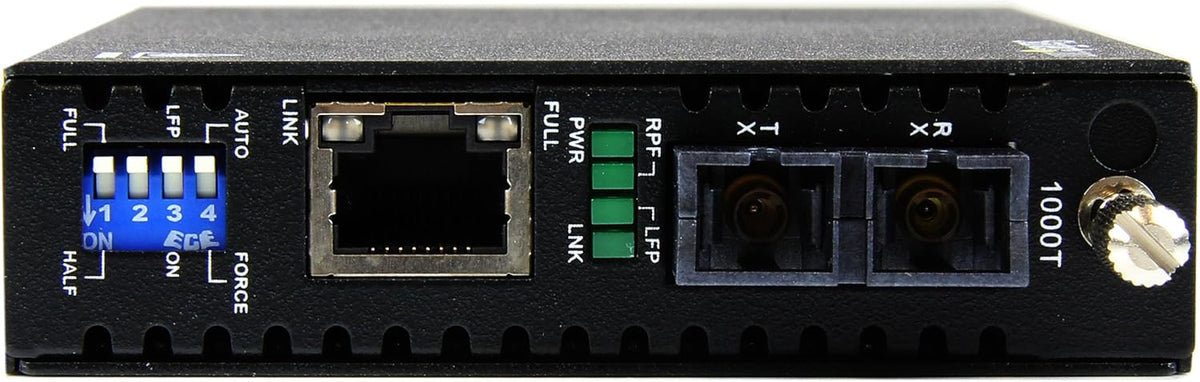 StarTech ET91000SC2 Gigabit Ethernet naar SC Multimode glasvezel mediaconverter