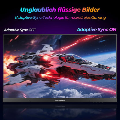 LC-Power Monitor Gaming 27 Pollici, Dual Mode UHD 4K (3840×2160) 160Hz | FHD 320Hz, 1ms OD, Rapid IPS, 130% sRGB, AdaptiveSync, HDR400, HDMI 2.1, DP 1.4, VESA, M27UFD