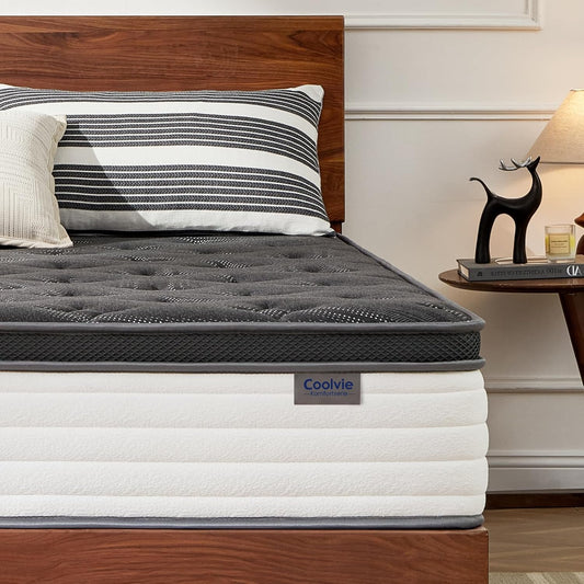 Coolvie 120 x 200 cm, hoogte 25 cm, orthopedisch en ergonomisch comfortschuimmatras met 7 zones, hardheidsgraad 3 en 4, pocketvering met bewegingsisolatie, Oeko-Tex gecertificeerd