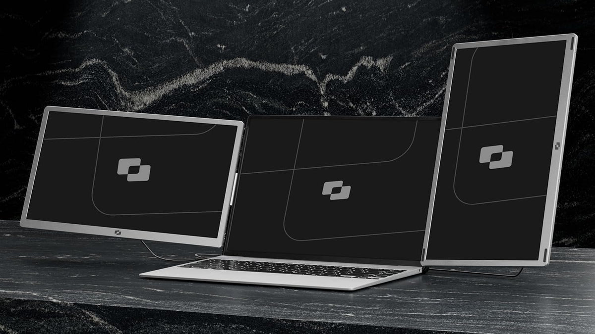 Infinity 15.6'' - Portable Monitor - Protective Case Included - Portable Display - Portable Monitor - Full HD - IPS - Grey - QUORE