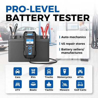 Batterijtester – Accutester – Auto Accutester – Accu Tester – Starttester – Ingebouwde Thermische Printer – Snel en Nauwkeurig Testsysteem - QUORE