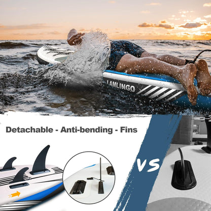 Rolimate Max 200 kg stand-up paddleboard, opblaasbaar, volwassenen, sup plank van pvc, ultra-robuuste constructie, peddelset, dubbelwerkende pomp, rugzak, reparatieset