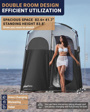 KingCamp Pop Up Dressing Veranderen Tent Douche Kamer Afneembare Vloer voor Camping Outdoor Strand Toilet Draagbare met Draagtas