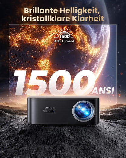 4K thuisbioscoopprojector [1200 ANSI | Google TV] Officiële licentie Netflix FHD 1080P 4K-beamer ondersteund, autofocus trapeziumcorrectie 20 W Smart Light