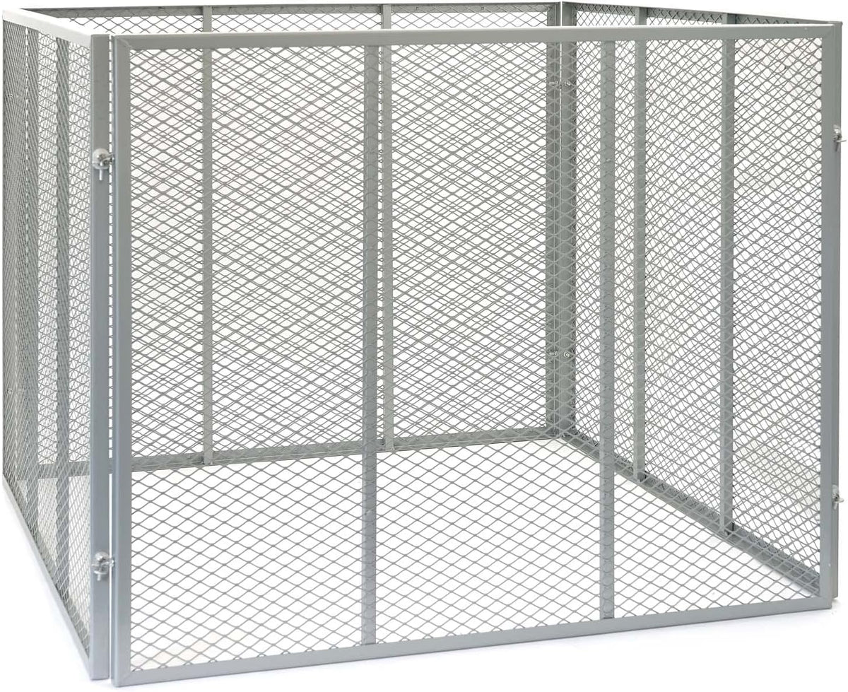 Compostbak 800L 100x100x80cm – Compost Tuinafval – Metalen roosters voor open composteren