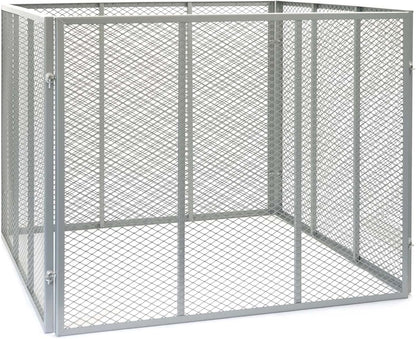 Compostbak 800L 100x100x80cm – Compost Tuinafval – Metalen roosters voor open composteren