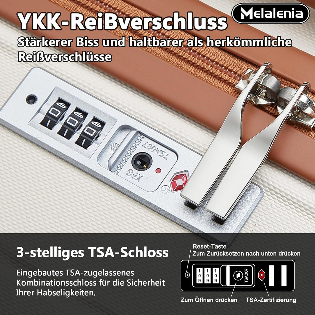 Melalenia ABS harde grote koffer, 28 inch bagage met dubbele spinnerwielen,TSA reisbagagesloten
