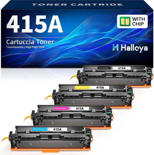 Toner 415A Multipack – Tonercartridge – Printercartridge – Inktcartridge – Kleurentoner – Compatibele Chip – Hoge Paginaopbrengst Tot 2400 Pagina’s