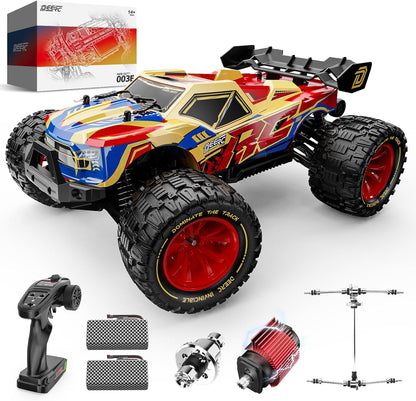 <font dir="auto" style="vertical-align: inherit;"><font dir="auto" style="vertical-align: inherit;">        DEERC 1/14 Remote Control Car, Brushless Speed Monster Truck, 4x4 RC Car for All Terrain, Waterproof Offroad Hobby Vehicle, Up to 50km/h, Perfect