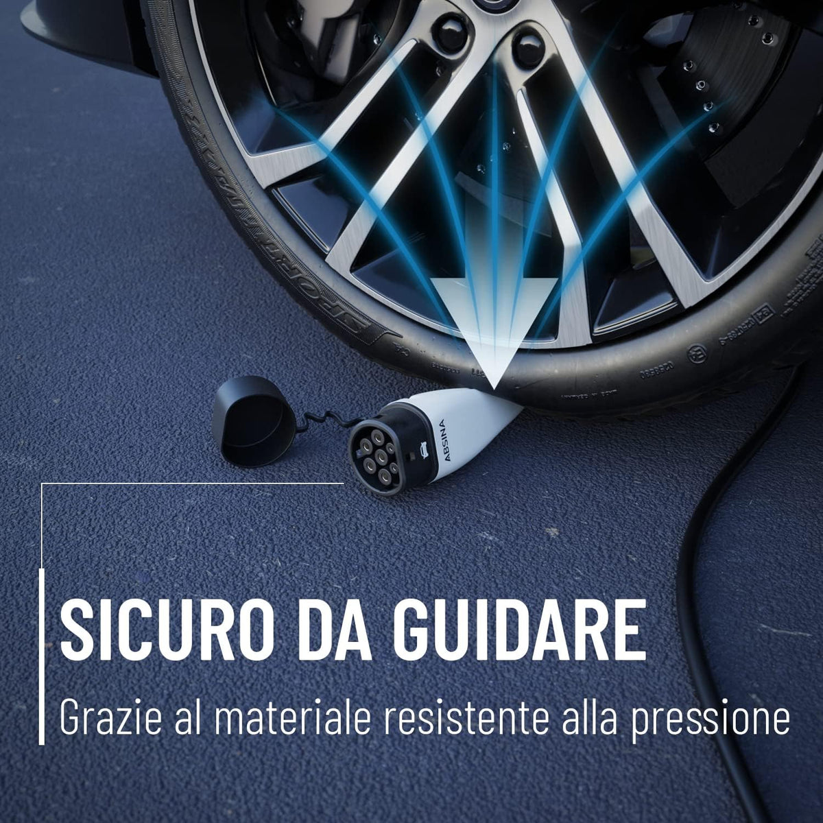 <font dir="auto" style="vertical-align: inherit;"><font dir="auto" style="vertical-align: inherit;">        ABSINA Type 2 charging cable 22 kW and 32 A for hybrid and electric cars, 7.5 meter car charging cable type 2, 3-phase, mode 3 charging cable, comp