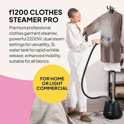 Kledingstomer – Stoomstrijkijzer – Verticale Stomer – Textielstomer – Stoomapparaat – 2200 W – 3 L Watertank
