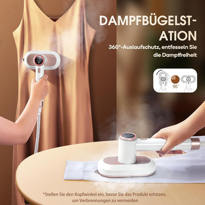 Stoomstrijkijzer – Strijkijzer – Stoomstation – Kledingstomer – Strijkapparaat – 1600 W Vermogen – 1,2 L Afneembaar Waterreservoir