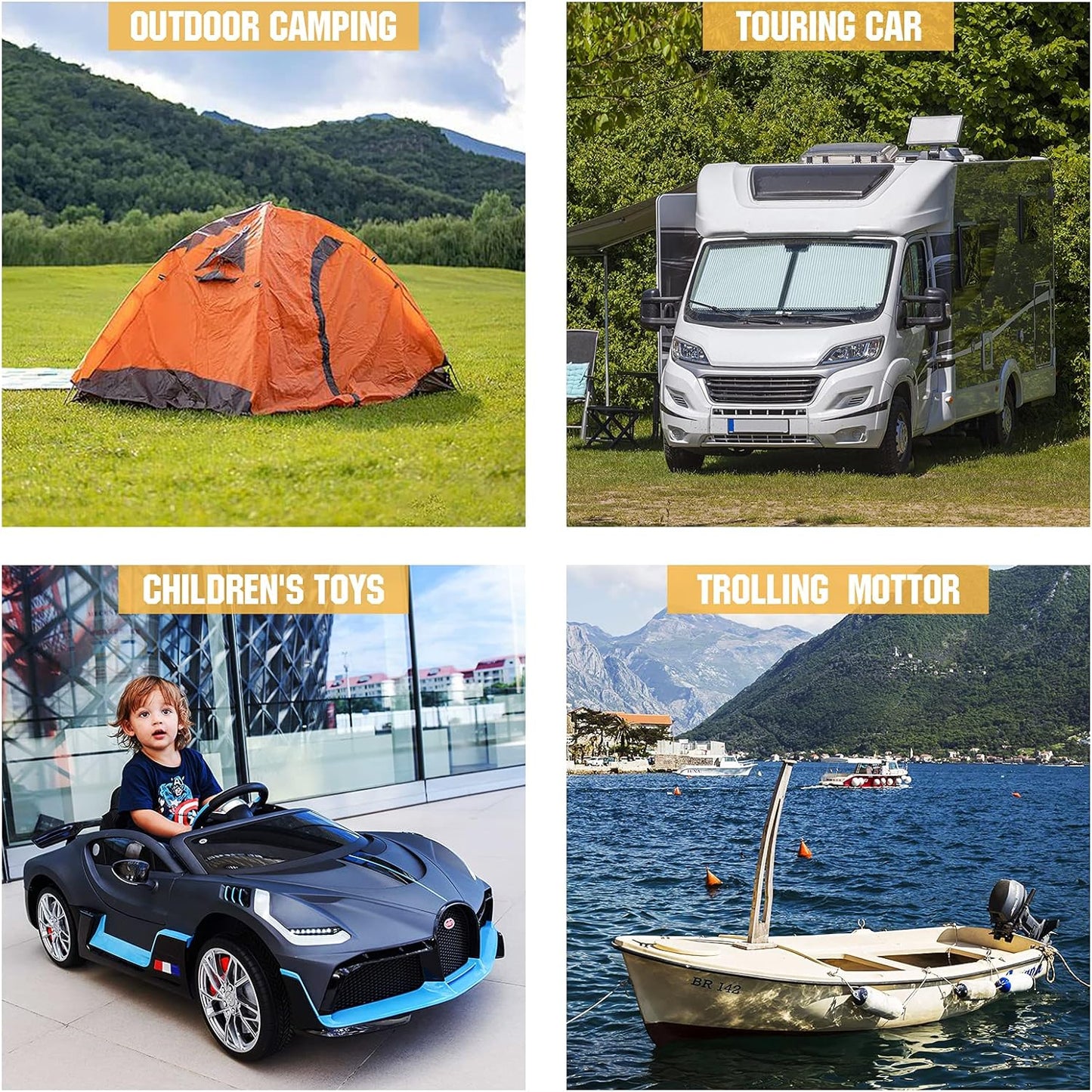 LiFePO4 Batterij – Lithium Accu – Camper Accu – Boot Accu – Zonnepaneel Accu – Lichtgewicht 5,75 kg – 3000 Laadcycli met BMS Bescherming