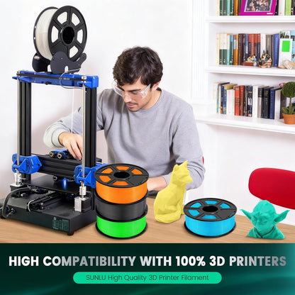 PLA+ Filament – 3D Printer Filament – PLA Plus – 3D Printdraad – 1,75 mm – 12 kg Set – 12 Kleuren – Hoogwaardige Printkwaliteit – Milieuvriendelijk Biobased