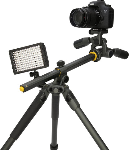 Aluminium Statief – Camerastatief – Fotostatief – Videostatief – Driepoot – 3-Wegkop Met 360° Panoramabeweging – Verstelbare Middenkolom Tot 175,2 Cm