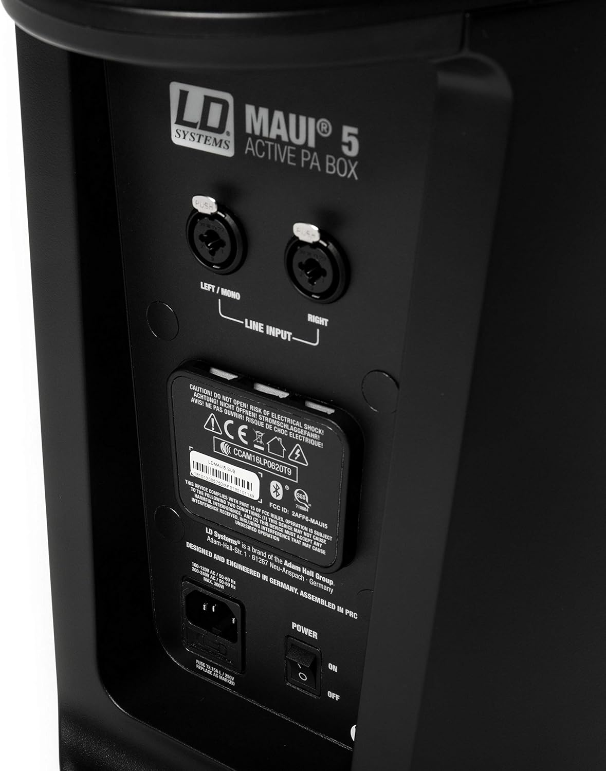 LD Systems LDMAUI5 Ultradraagbare zuilen, PA-systeem met mixer, zwart