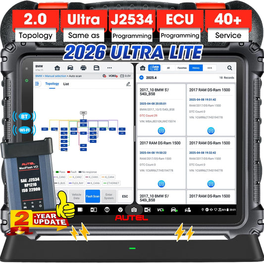 Autodiagnoseapparaat – OBD2 Scanner – Diagnoseapparaat – Uitleesapparaat – Diagnosetool – 12,9 Inch Touchscreen – ECU Programmering & 40+ Servicefuncties