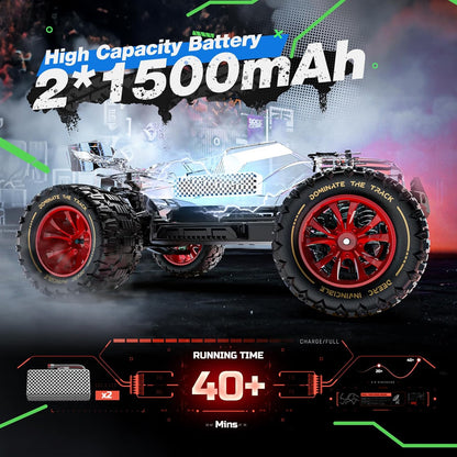 <font dir="auto" style="vertical-align: inherit;"><font dir="auto" style="vertical-align: inherit;">        DEERC 1/14 Remote Control Car, Brushless Speed Monster Truck, 4x4 RC Car for All Terrain, Waterproof Offroad Hobby Vehicle, Up to 50km/h, Perfect