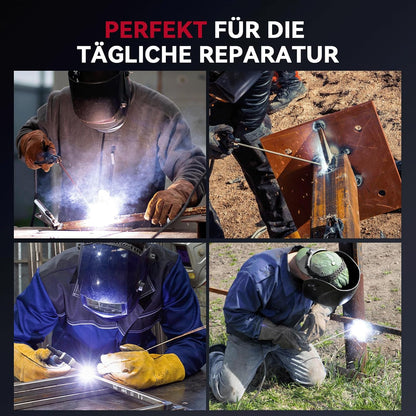 ARCCAPTAIN IControl ARC205 Pro Elektrodenlasapparaat, app-bediening, 205 ampère ARC/Lift TIG lasapparaat, led-display, IGBT inverter 230 V MMA lasapparaat met warmstart, boogkracht en anti-stick