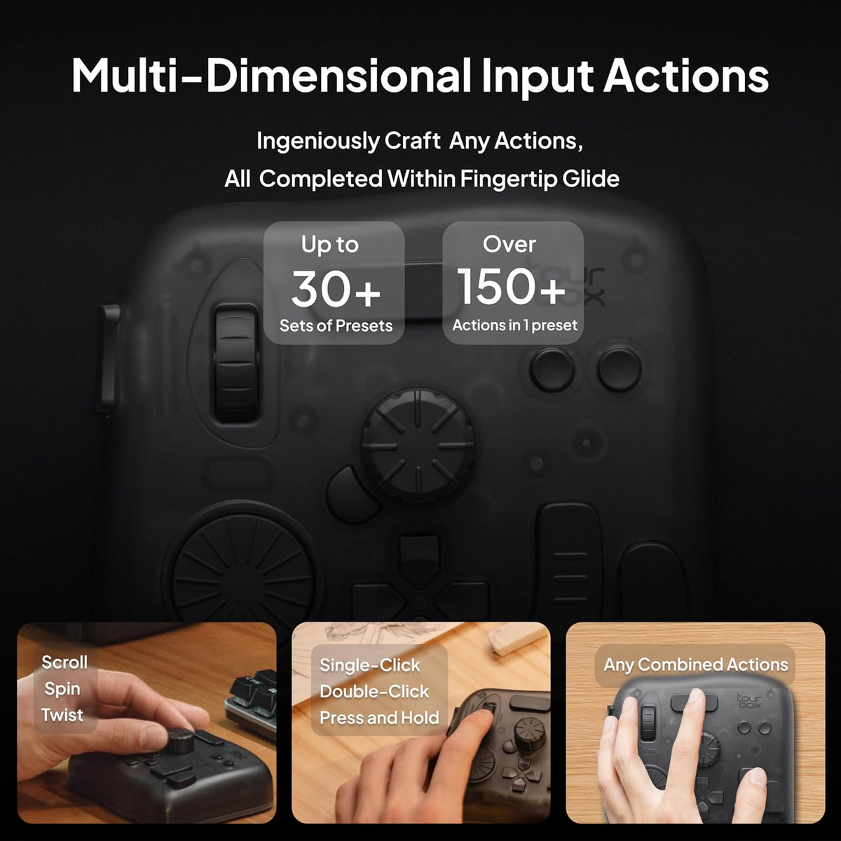 Bluetooth Bedieningscontroller – Creatieve Console – Bedieningspaneel – Videobewerkingscontroller – Fotobewerkingscontroller – Eénhandige Bediening – Haptische Feedback