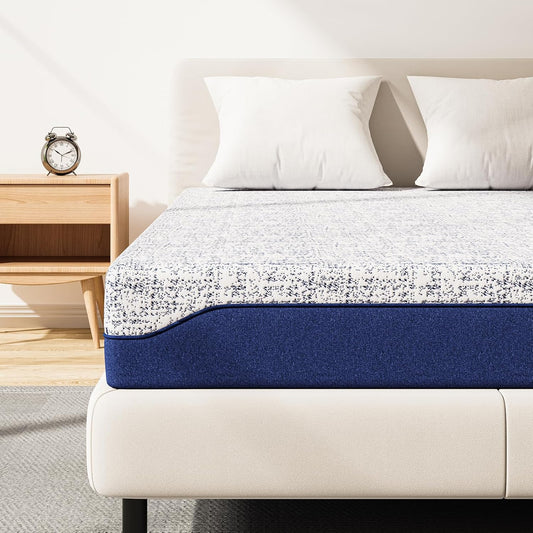 BedStory Matras 140 x 200 cm, 2 lighardheden, middel/vaste gel, traagschuim, 7-zone koudschuimmatras 20 cm, Öko-Tex 100 gecertificeerd