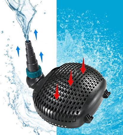 Vijverpomp – Filterpomp – Fonteinpomp – Waterspomp – Beeklooppomp – Energiezuinig 68 Watt – Droogloopbeveiliging Met 10.000 Liter/uur Debiet