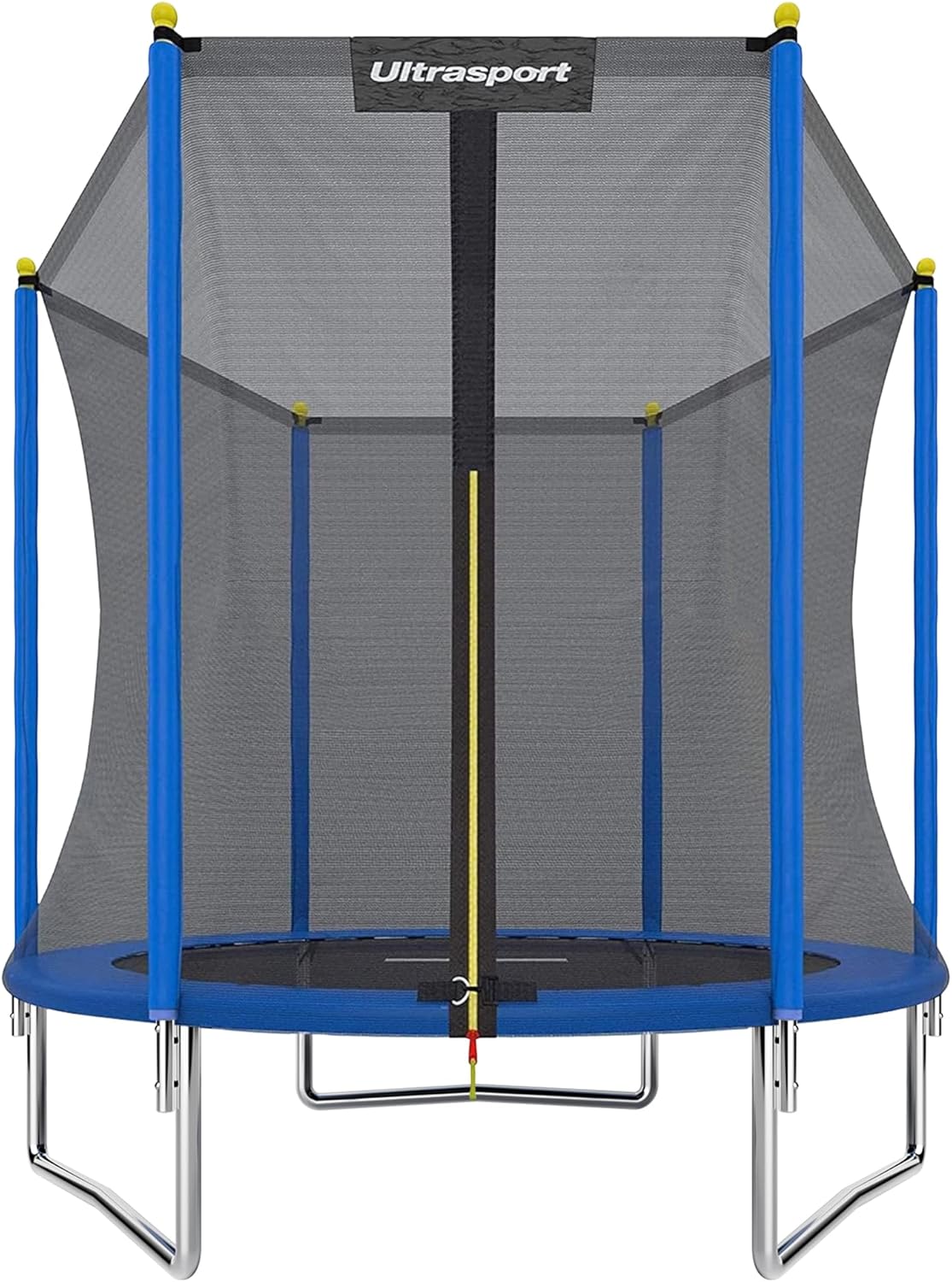 Ultrasport Uni-Jump Tuintrampoline, Ø 183-460 cm, TÜV Rheinland + GS getest, kindertrampoline, complete set met springmat, veiligheidsnet, verzinkte veren, gevoerde netpalen en randafdekking
