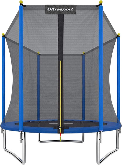 Ultrasport Uni-Jump Tuintrampoline, Ø 183-460 cm, TÜV Rheinland + GS getest, kindertrampoline, complete set met springmat, veiligheidsnet, verzinkte veren, gevoerde netpalen en randafdekking