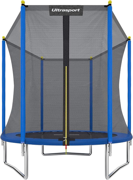 Ultrasport Uni-Jump Tuintrampoline, Ø 183-460 cm, TÜV Rheinland + GS getest, kindertrampoline, complete set met springmat, veiligheidsnet, verzinkte veren, gevoerde netpalen en randafdekking