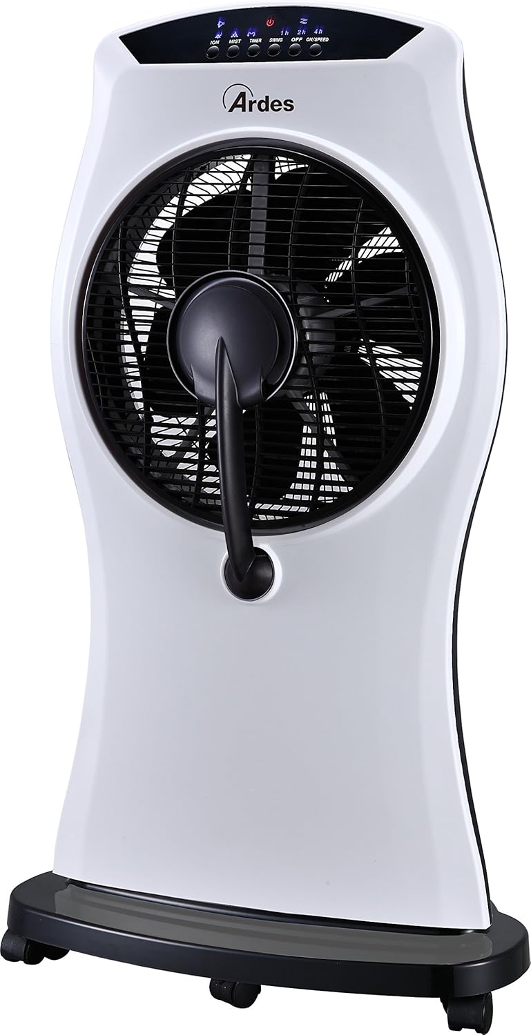Ardes AR5M50 Ventilator met luchtbevochtiger, wit/zwart
