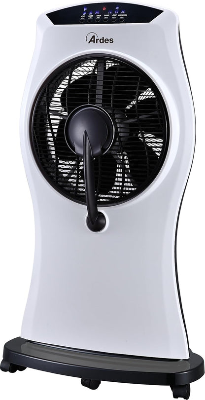 Ardes AR5M50 Ventilator met luchtbevochtiger, wit/zwart