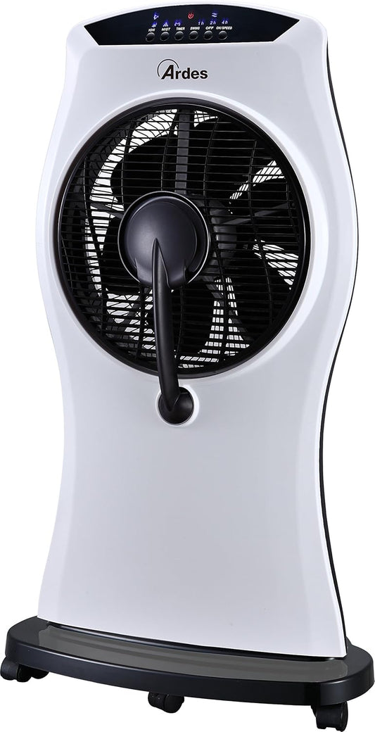 Ardes AR5M50 Ventilator met luchtbevochtiger, wit/zwart
