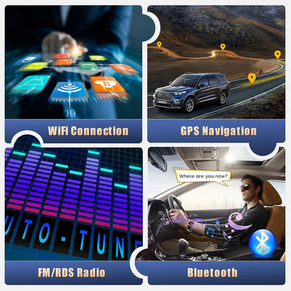 Autotuner – Autoradio – Android Radio – Navigatiesysteem – Multimedia Speler – 9 Inch Touchscreen – Draadloze CarPlay & Android Auto